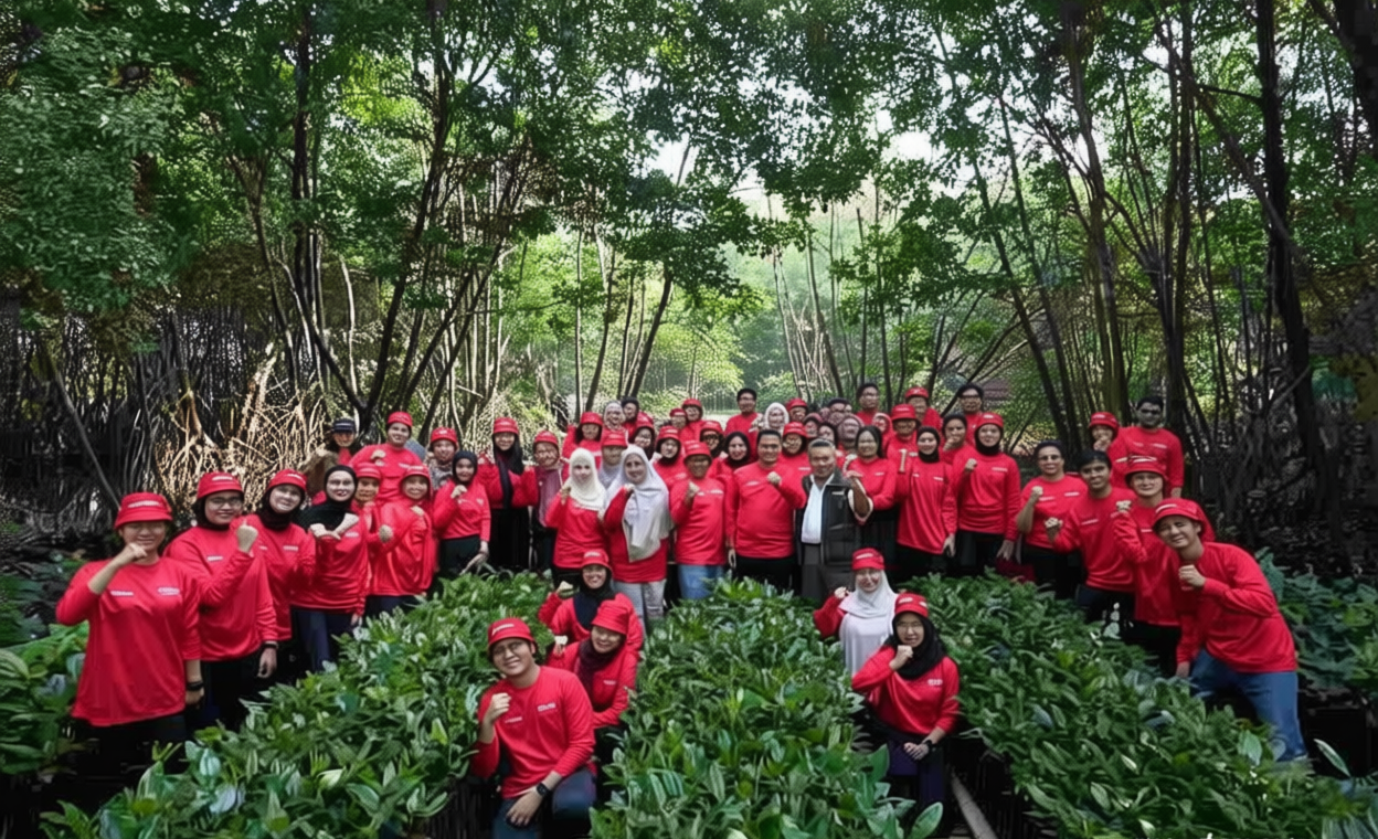 Special Plan: Aksi Nyata Telkomsel dari Lari Jadi Ribuan Pohon Mangrove
