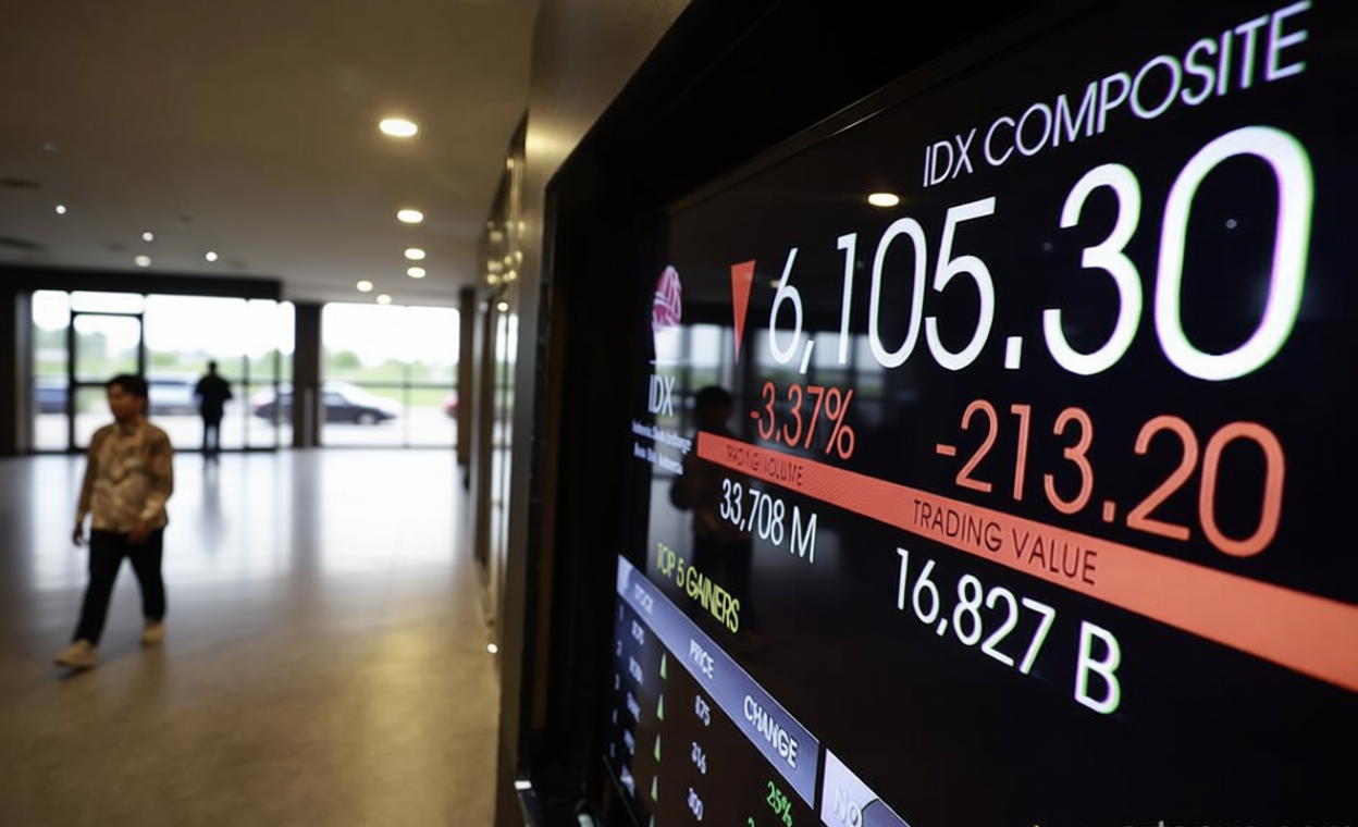 Announced: IHSG Melemah ke 6.101 Menjelang Pengumuman Status Negara MSCI