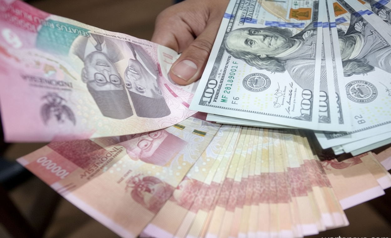 Rupiah Dibuka Melemah – Dipicu Prospek Suku Bunga Tinggi di AS