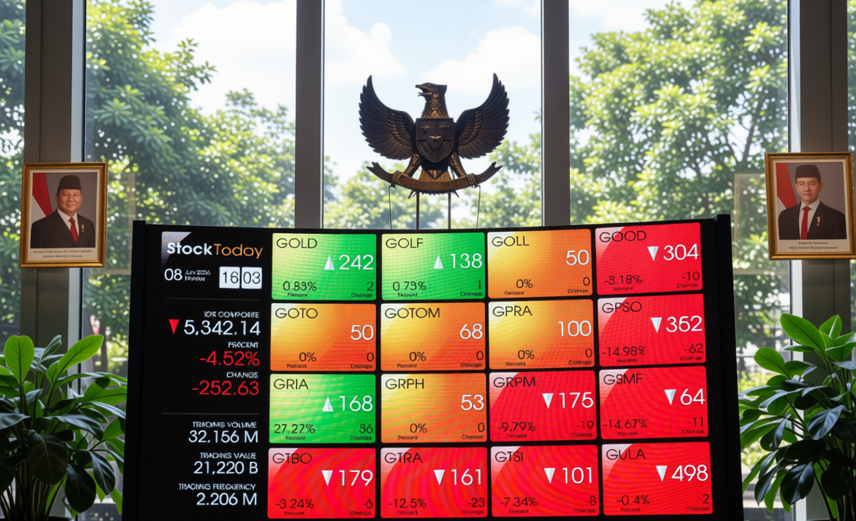 Key Issue: IHSG Turun 1,28% ke 5.820, Saham Prajogo BRPT, TPIA, PTRO Loyo