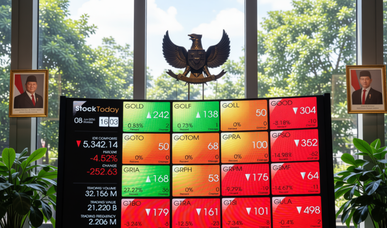 Key Issue: IHSG Turun 1,28% ke 5.820, Saham Prajogo BRPT, TPIA, PTRO Loyo