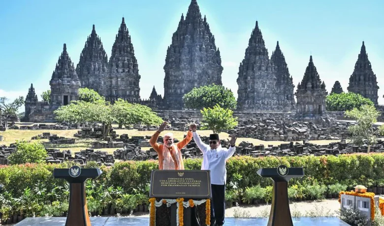 Special Plan: Prabowo – Modi Kunjungi Candi Prambanan, Targetkan Pemugaran Sebelum 2036