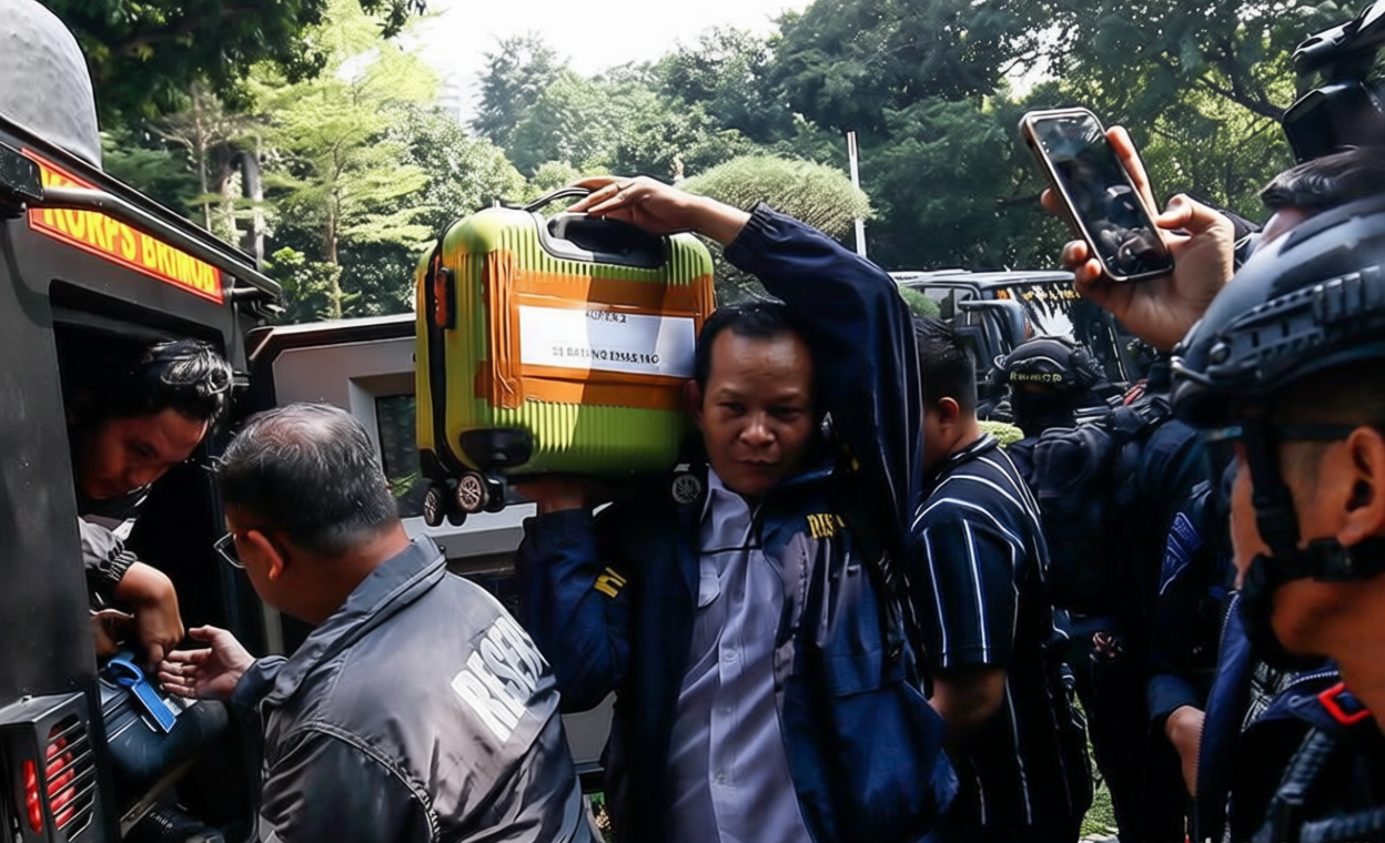 [Foto] Polri Sita Barang Bukti Pada Kasus TPPU di PLN – Asabri, Krakatau Steel