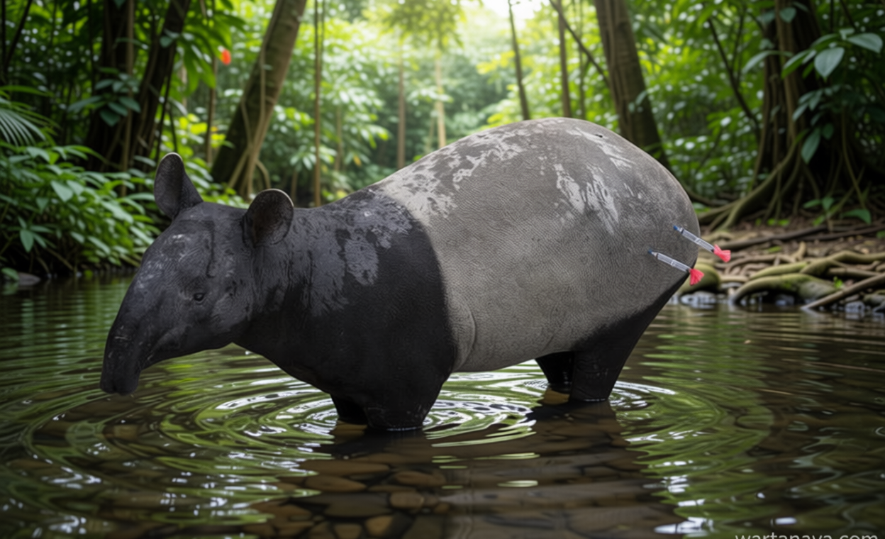 Tapir Tersesat Berujung Disembelih – Ruang Hidup Satwa Dilindungi Makin Sempit?