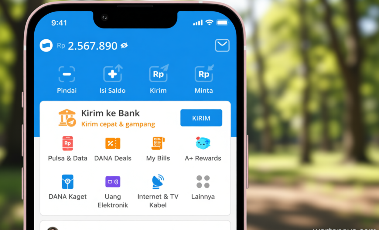 Cara Transfer Saldo Dana ke Rekening BNI, BRI, BCA, dan Mandiri