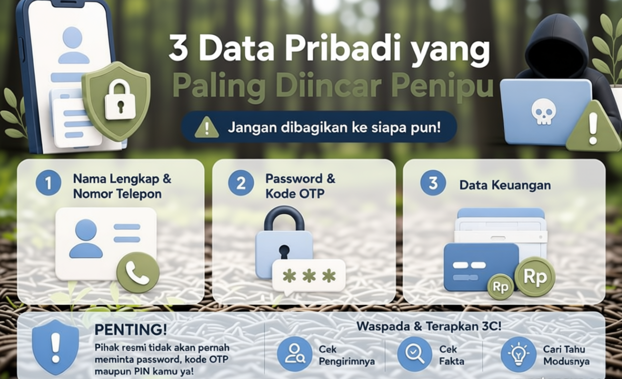 3 Jenis Data Pribadi Jadi Primadona Penipuan Online, Jaga Akunmu!