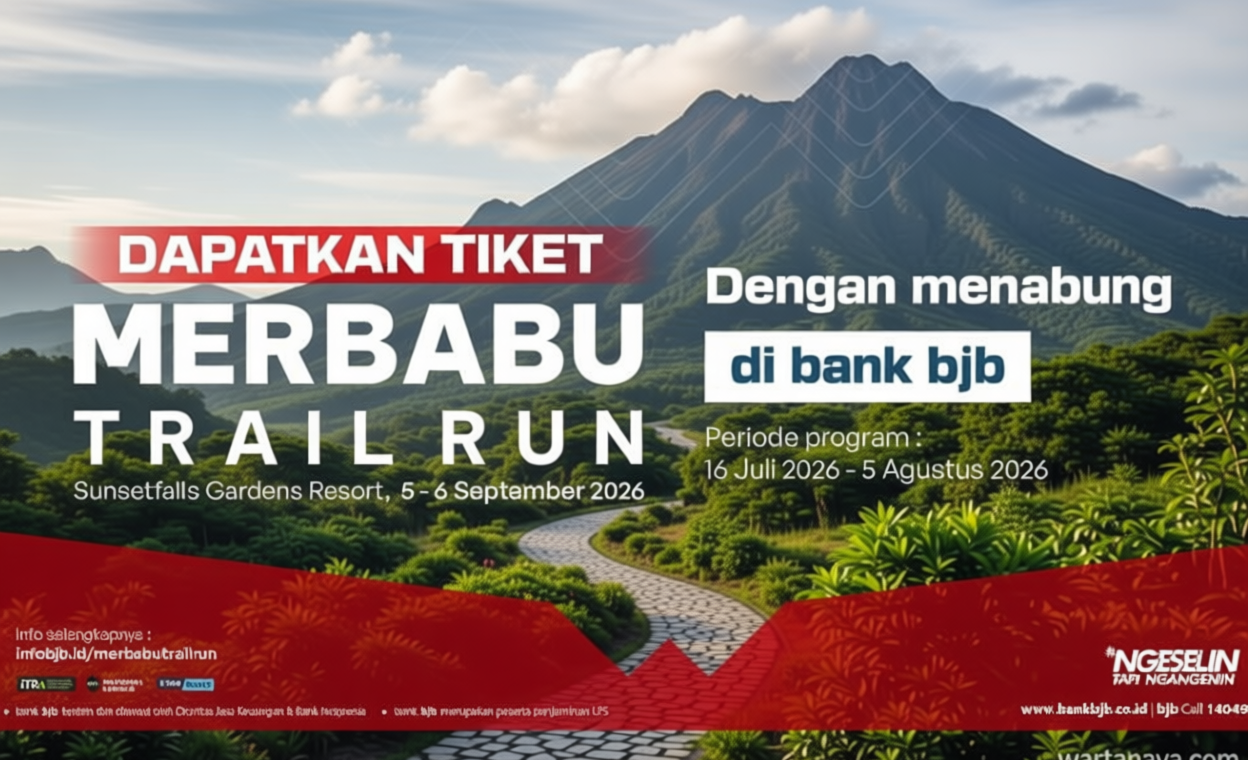 bank bjb Hadirkan Promo Merbabu Trail Run, Raih Tiket Lari Cukup dengan Menabung