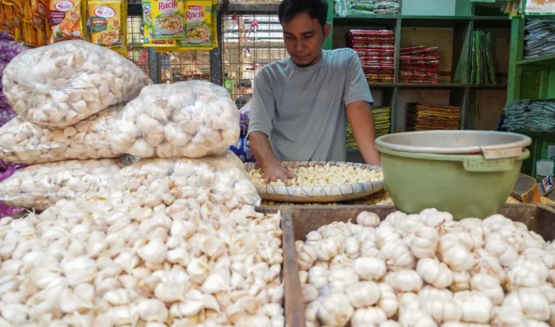 [Foto] Kenaikan Harga Bawang Putih Impor Imbas Melemahnya Nilai Tukar Rupiah