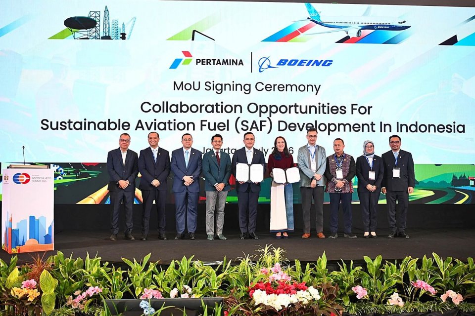 New Policy: Pertamina dan Boeing Jajaki Kerja Sama Pengembangan Bioavtur