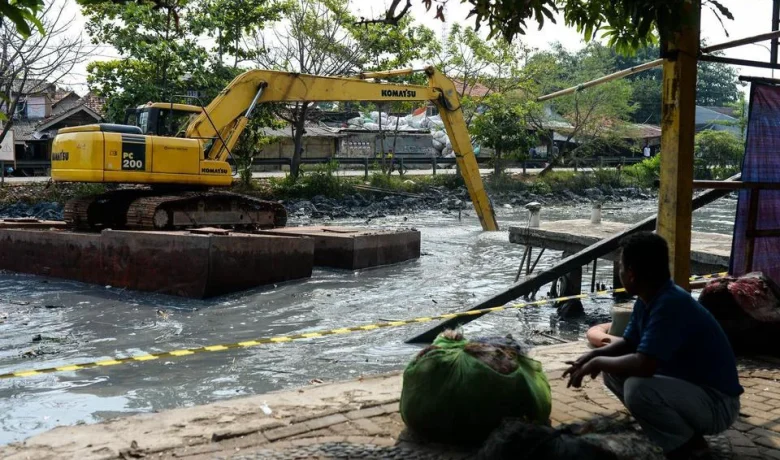 Mitigasi Banjir, Kali Serua Ciledug Tangerang Diperlebar Menjadi 6 Meter